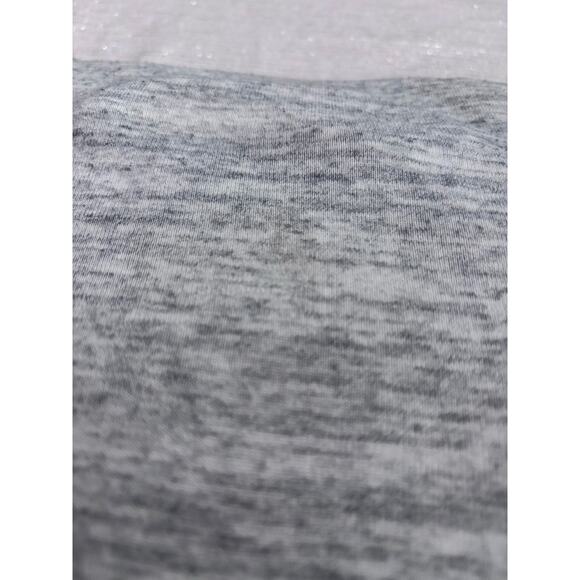 TNA Ladies Large Heather Gray Boat Neck Lightweight Athletic Top Off Shoulder - Picture 2 of 12